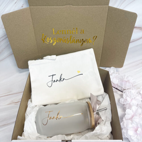 Koszorúslány/tanú felkérő box