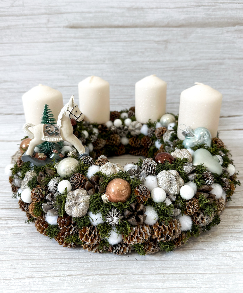 Adventi koszorú - Hintaló - Image 2