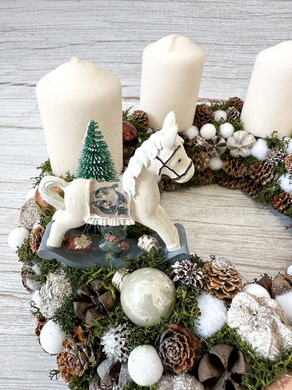 Adventi koszorú - Hintaló - Image 4